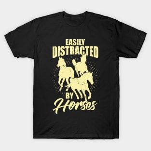 Easily Distracted By Horses T-Shirt